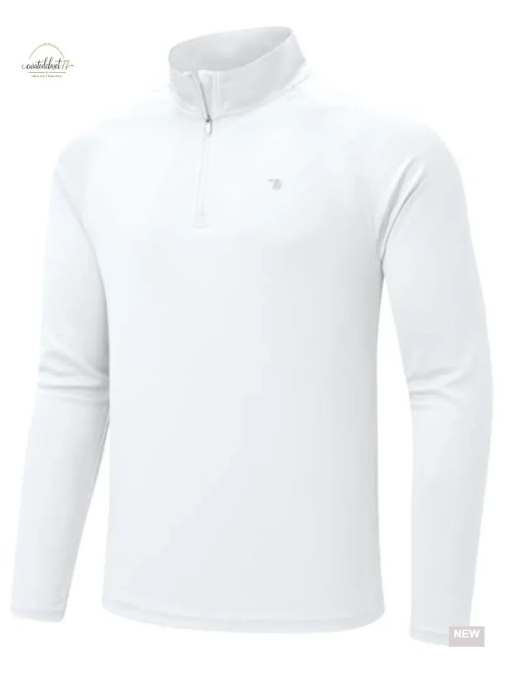 Men's Long Sleeve UPF 50+ Quarter Zip Quick Dry Sun Shirt